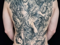 Татуировка ангел на спине