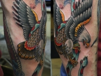 Татуировка орёл на предплечье