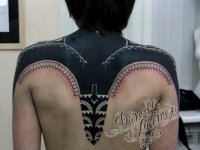 Татуировка узор на спине