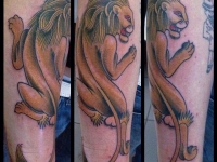 Татуировка лев