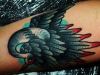 Татуировка птица