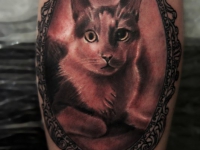 Татуировка кошка