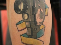 Татуировка старая видеокамера
