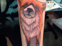 Татуировка рыжий пёс