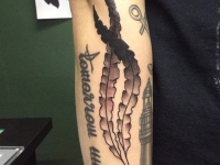 Тату растения на руке