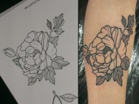 Татуировка цветок
