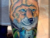 Татуировка лисица