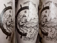 Татуировка штурвал