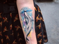 Татуировка огромный кит