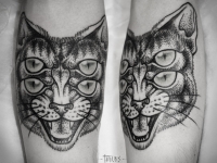 Татуировка кот