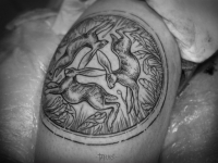 Татуировка зайцы