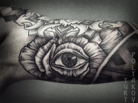 Татуировка всевидящего око на руке