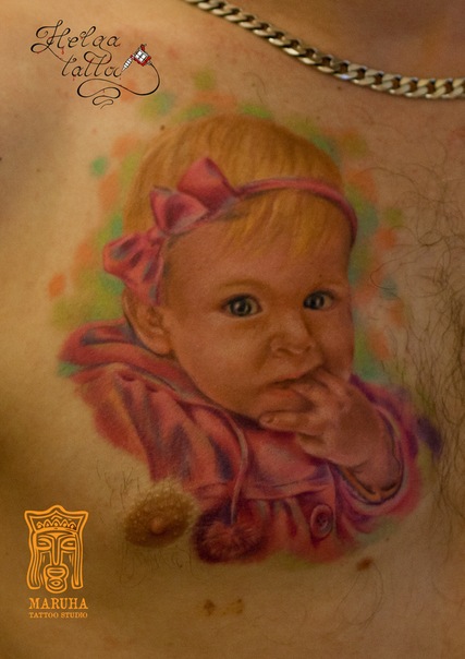 цветная татуировка реализм татуировка тату салон татуировщики тату мастер  тату студия Maruha