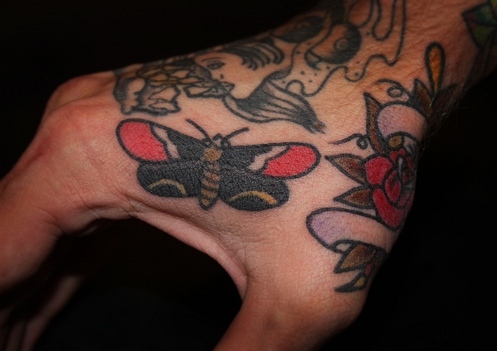 Традиционная татуировка, тату бабочка, татуировка бабочка, Sailor Jerry, tattoo, tradition tattoo, tattoo butterfly