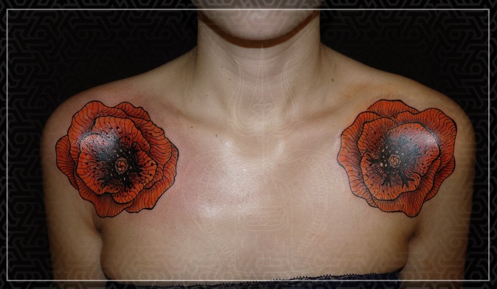 Художественная  тату, тату  гравюра, тату  маки, тату  цветы, artist tattoo, tattoo engraving, tattoo flowers, tattoo poppys