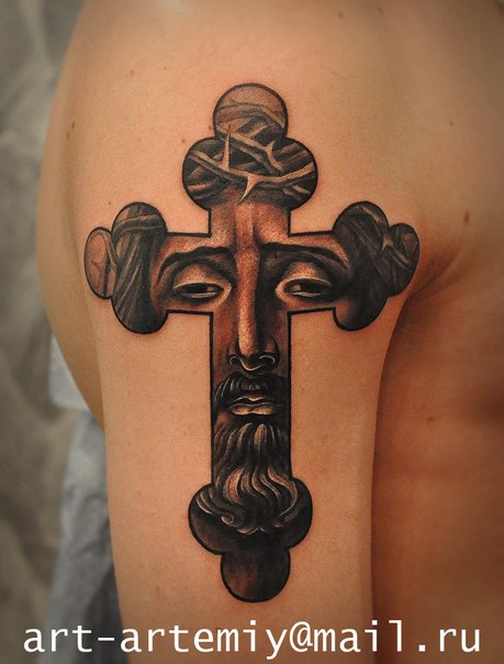 Художественная религиозная татуировка. Мастер Артемий Жаравин (Жан)