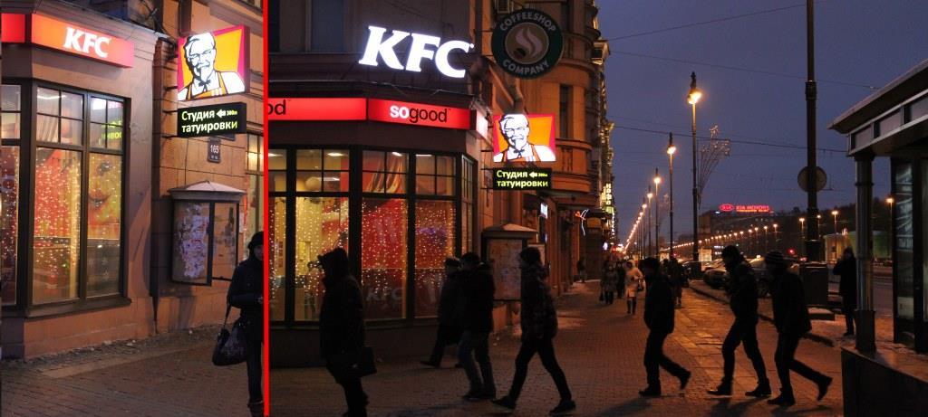 Студия художественной татуировки Maruha-4 на Парке Победы, площадь Чернышевского, дом 10 находится в 300 метрах от кафе быстрого питания KFC.