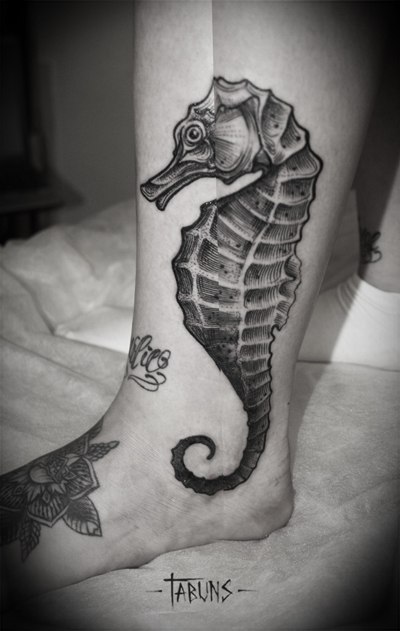 Морские татуировки от мастера Александры Табунс