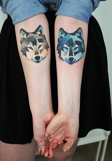 Художественная татуировка «Волк». Мастер Саша Unisex.