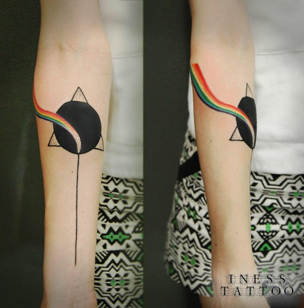Художественная татуировка "Призма" от Инессы Кефир