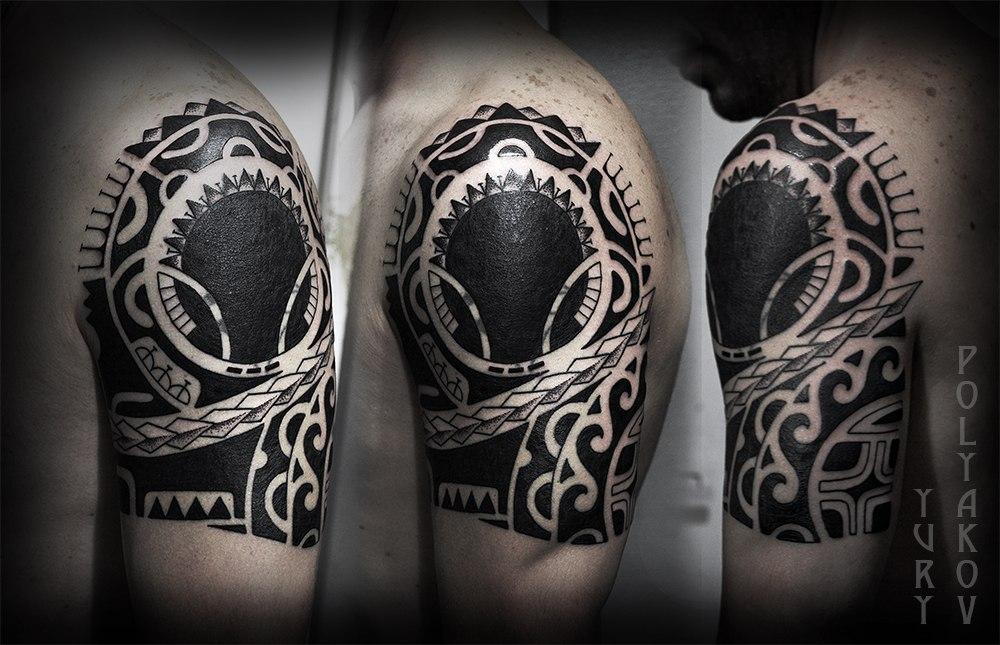 Художественная татуировка "Полинезия" от Юрия Полякова