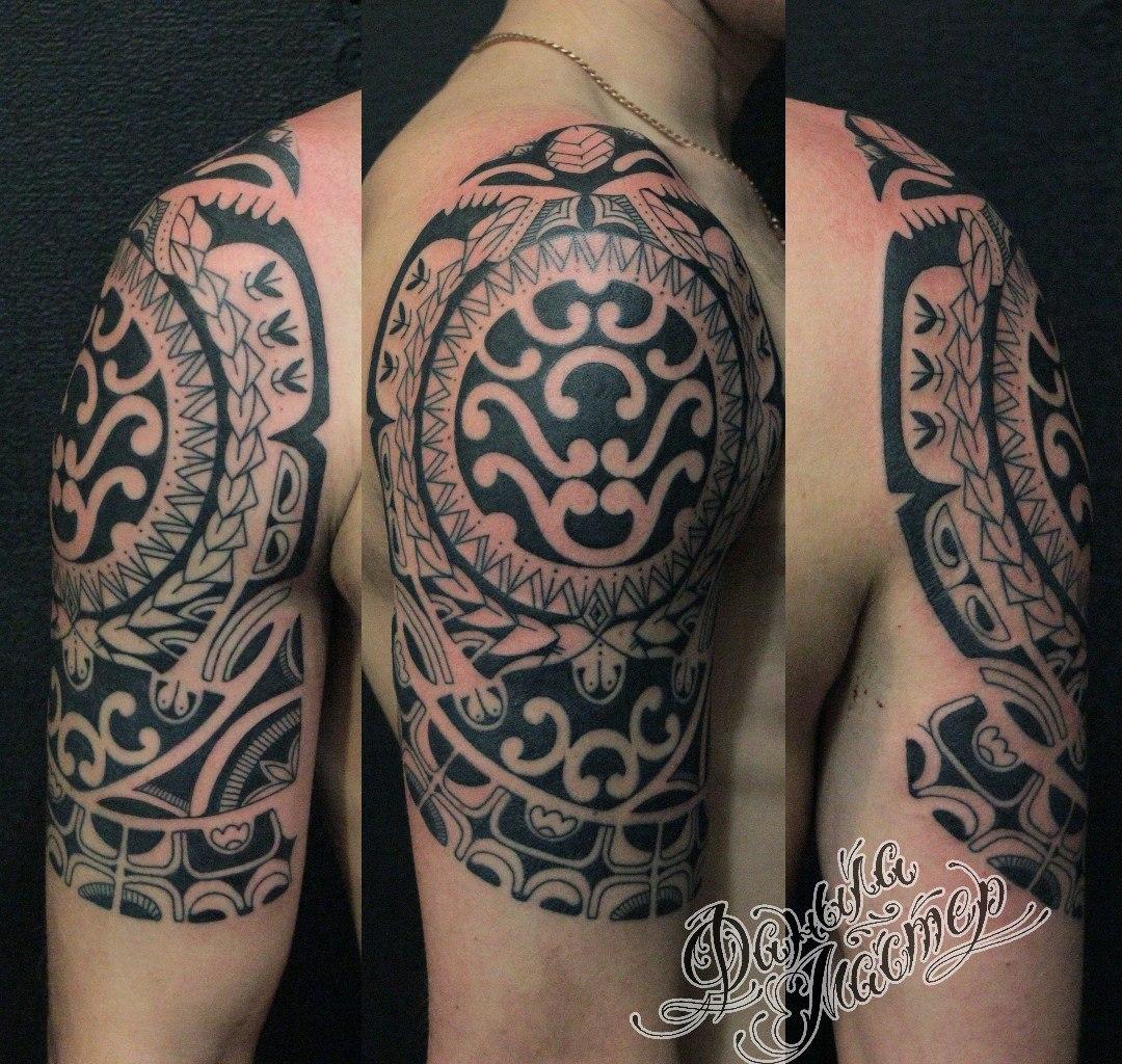 Художественная татуировка "Полинезия" от Данилы-Мастера