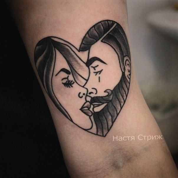 Художественная татуировка «Пара». Мастер — Настя Стриж