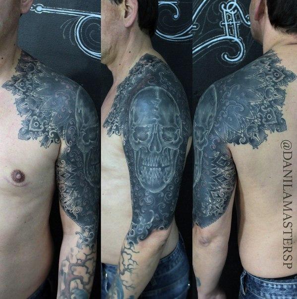 Художественная татуировка "Узоры" от Данилы-Мастера