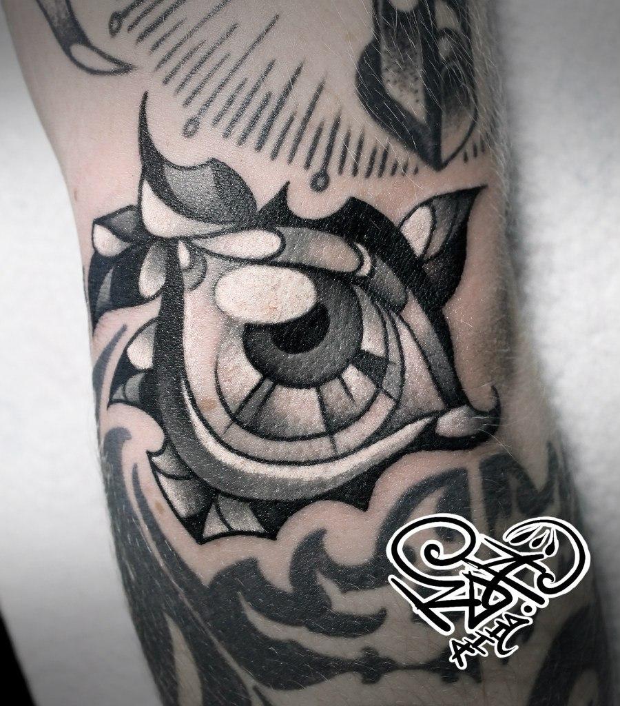 Художественная татуировка «Глаз»