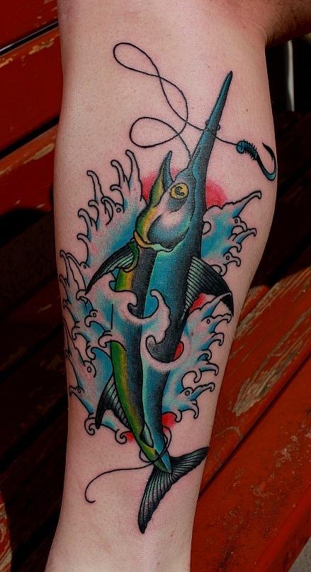 Татуировка рыба
